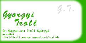 gyorgyi troll business card